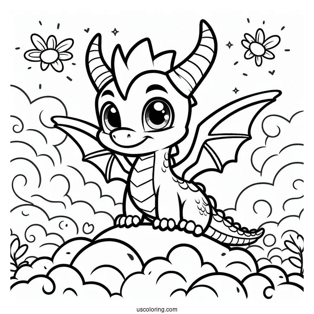 Sypro Coloring Page Adorable Belen In the Clouds Coloring Sheet