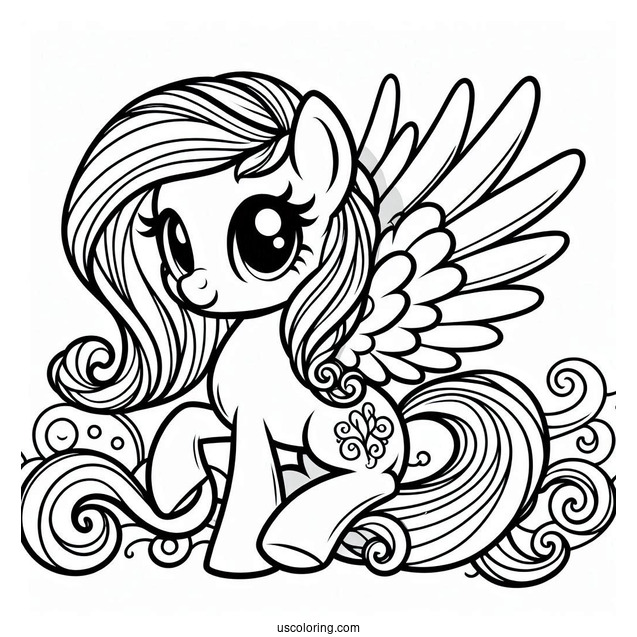 Retro My Little Pony With Wings