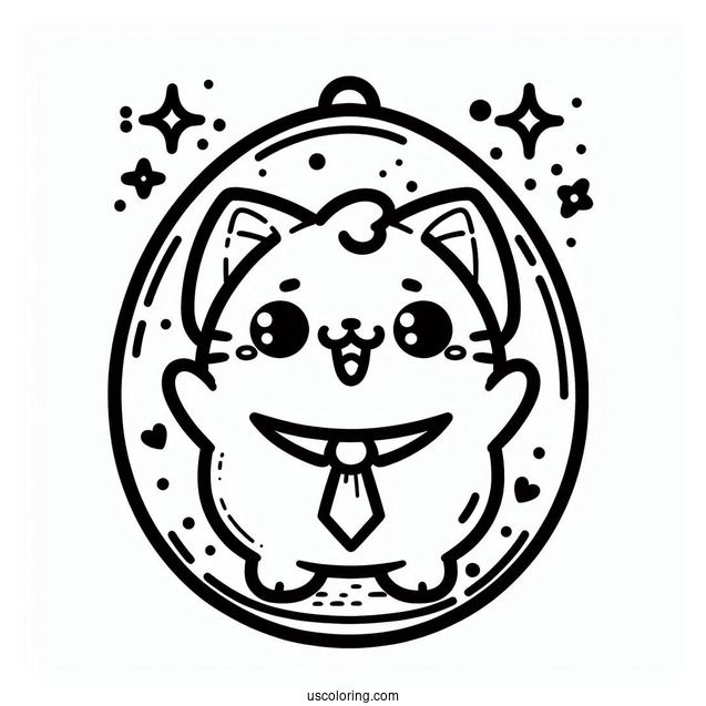 Raising Tamagotchi Coloring Pages Pets For Kids