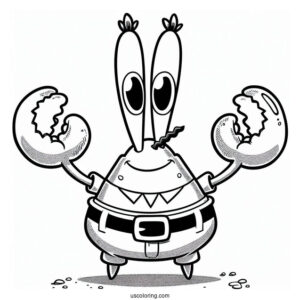 Mr Krabs Coloring Picture
