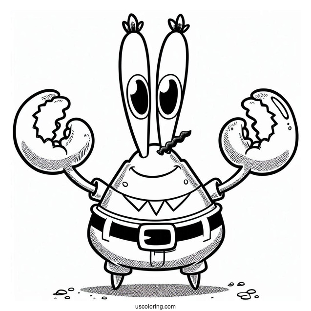 Mr Krabs Coloring Picture