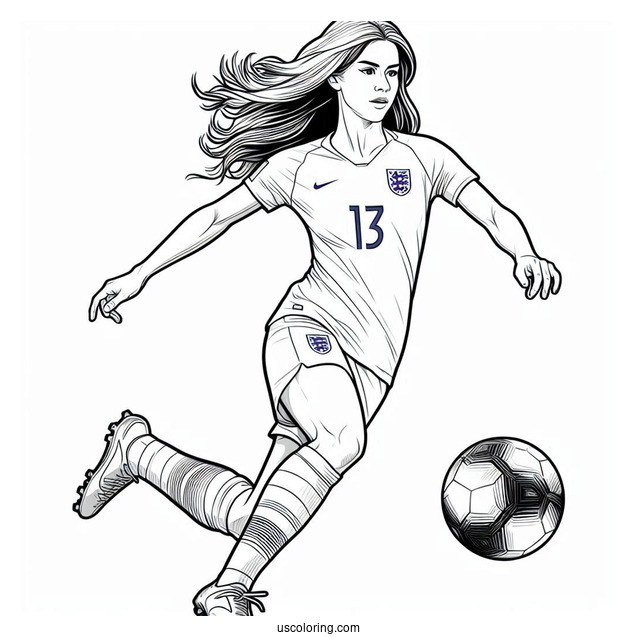 Premier League Soccer Player To Color