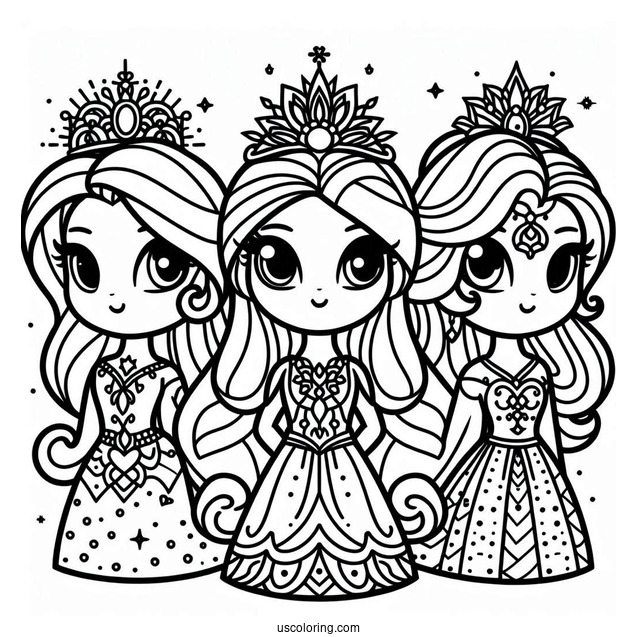 Easy Rarity Coloring Page For Preschoolers