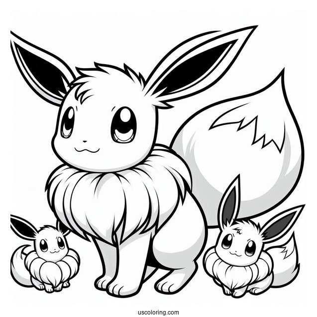 Eevee With All Evolutions