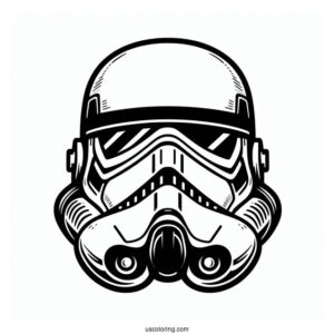 Stormtrooper Coloring Page Of Helmet