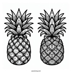 Pineapple Plant Coloring Page