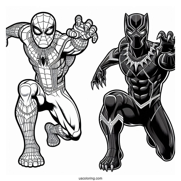 Spider Man And Black Panther
