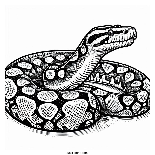 Burmese Python To Color