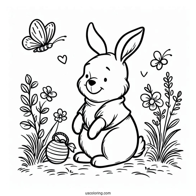 Rabbit From Winnie the Pooh To Color