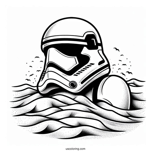 Sand Stormtrooper Coloring Page