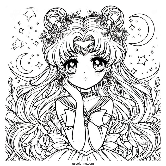 Cute Artemis Coloring In For Kids