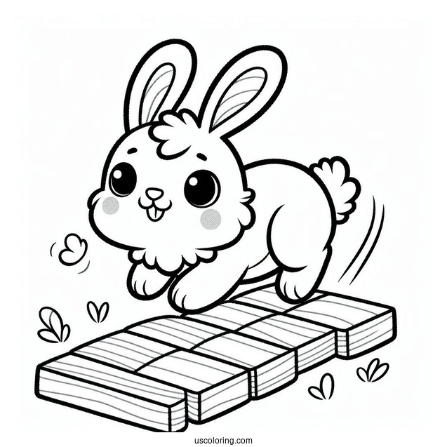 Hoppy Hopscotch From Smiling Critters Coloring Page For Kids