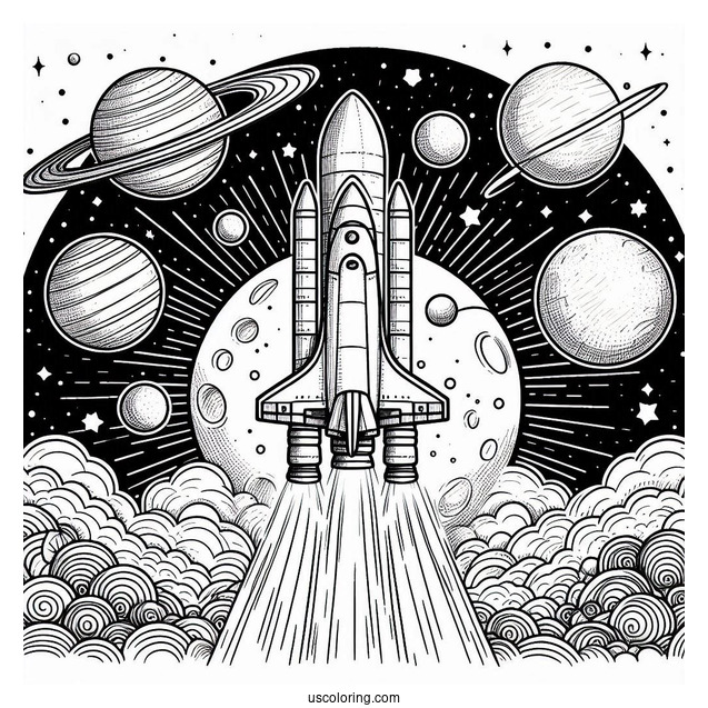 Nasa Rocket Entering Solar System To Color