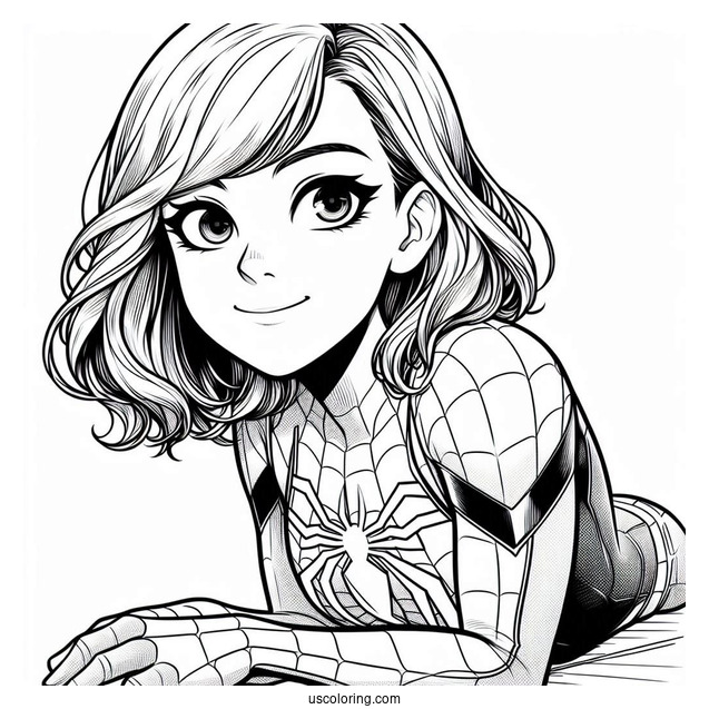 Easy Spider-Man Coloring For Kids