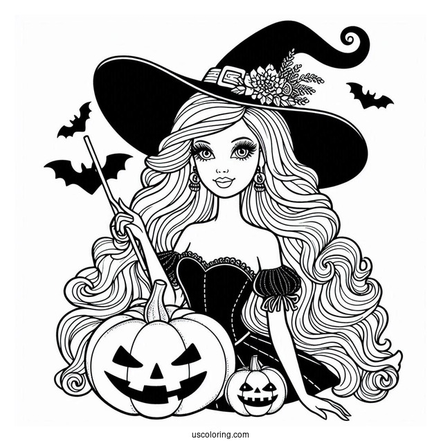 Halloween Themed Witch Barbie
