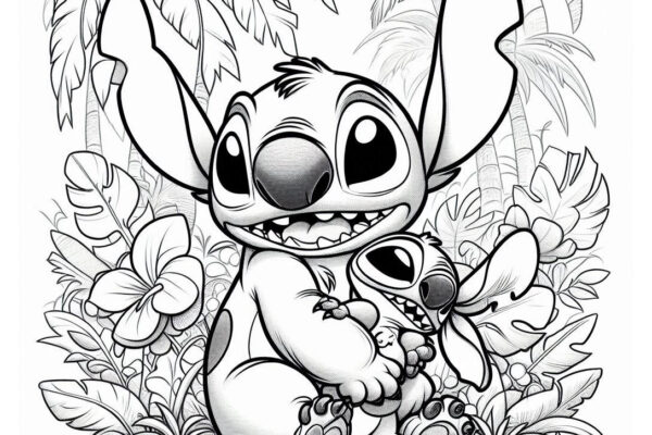 Lilo & Stitch Coloring Pages (Free PDF Printables)