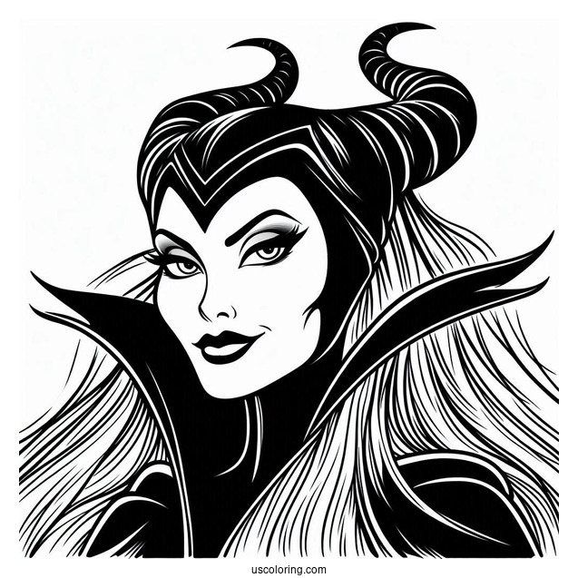 Evil Maleficent Character To Color