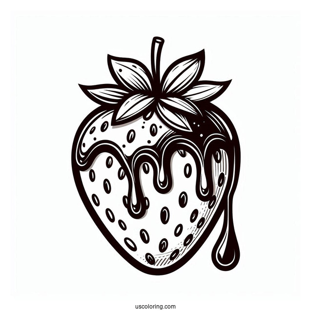 Strawberry Dipped In Chocolate To Color