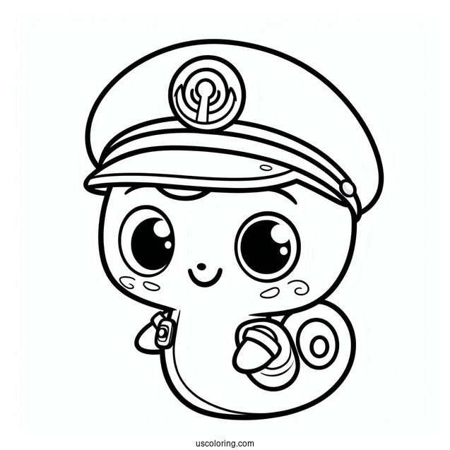 Octonauts Coloring Page Of Simple Captain Barnacles For Kids