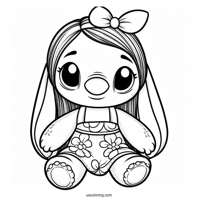 Scrump Rag Doll Coloring Page