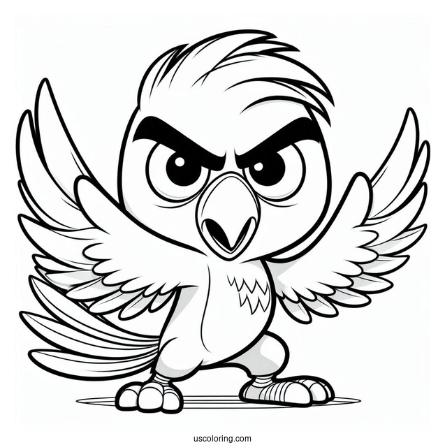 Angry Nigel Rio Coloring Page For Kids