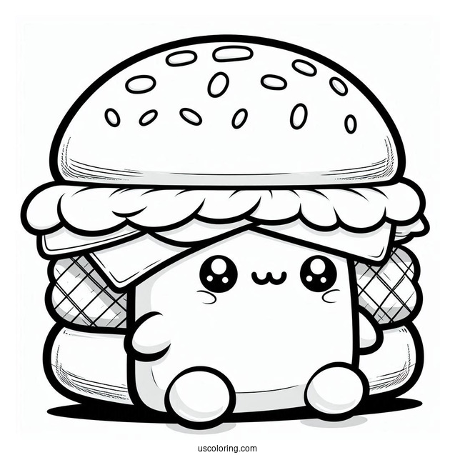 Carl The Cheeseburger Squishmallow