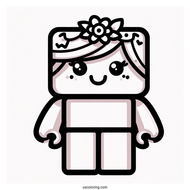 Roblox Game Characters Coloring Page