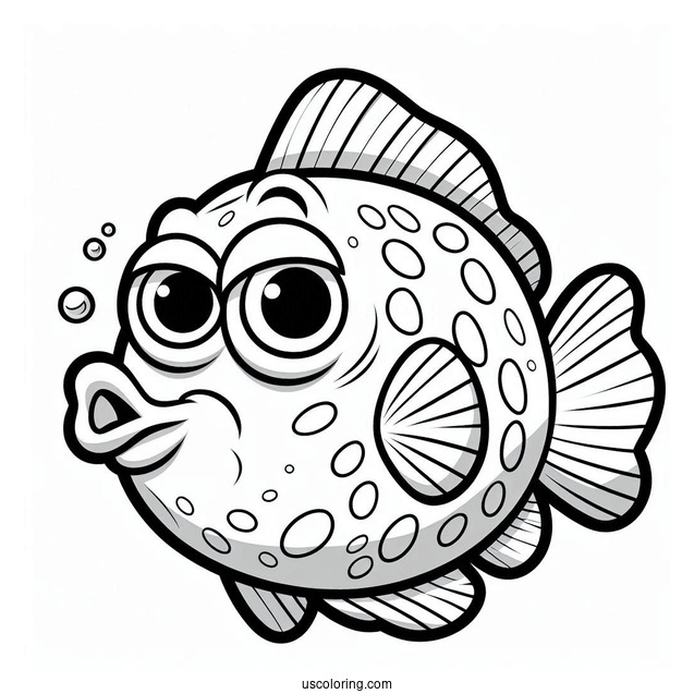 Fish Character From SpongeBob Tv Show To Color