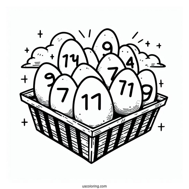 Eleven With Eggos Coloring Sheet