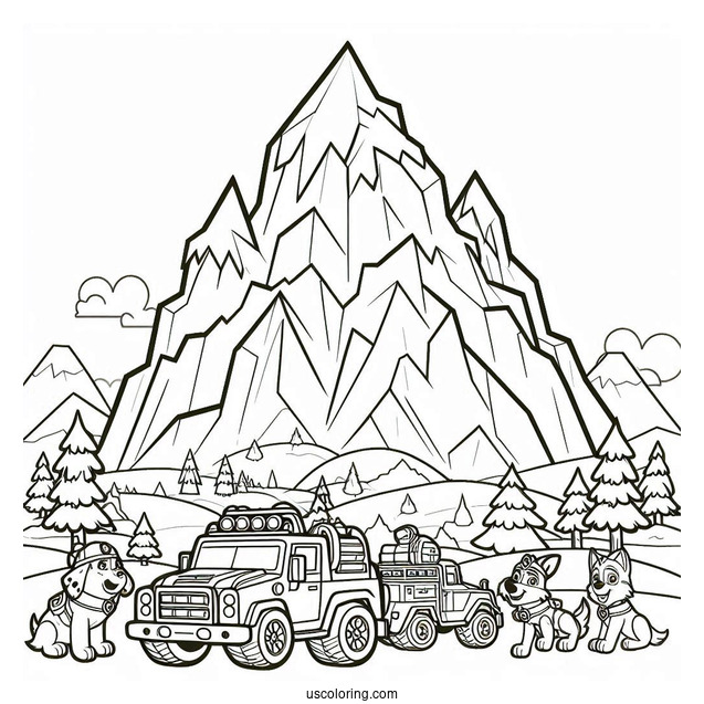 Coloring Page Of Everest