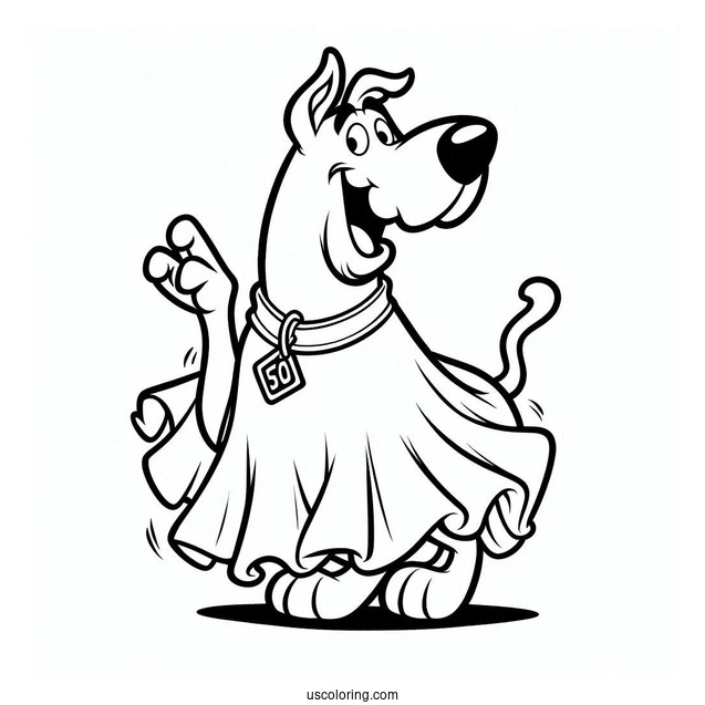 Scooby-Doo Pretending To Be a Ghost