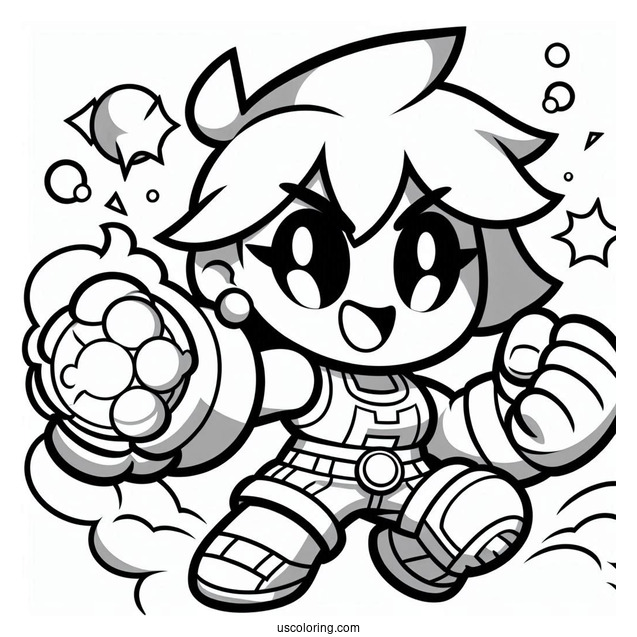 Brawl Stars Coloring Page Of Amber