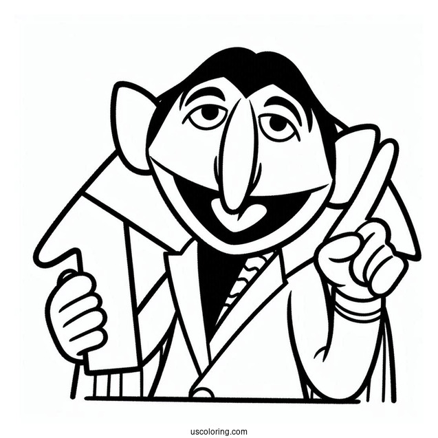 Count Von Count Holding Number One