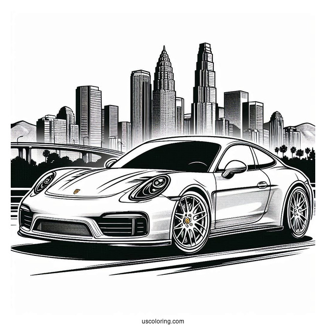 Coloring Page Of Porsche Panamera