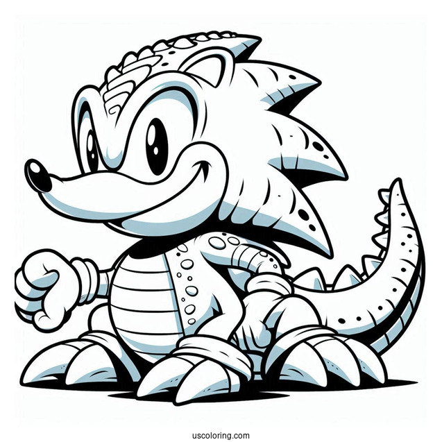 Vector the Crocodile Coloring Page