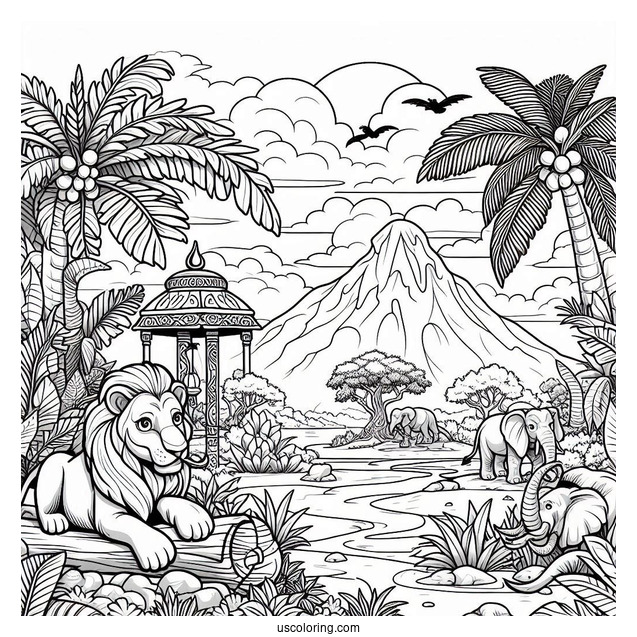 Detailed Jungle Book Coloring Page Of Poster
