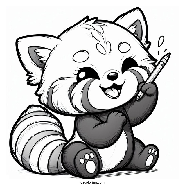 Red Panda From Turning Red Movie