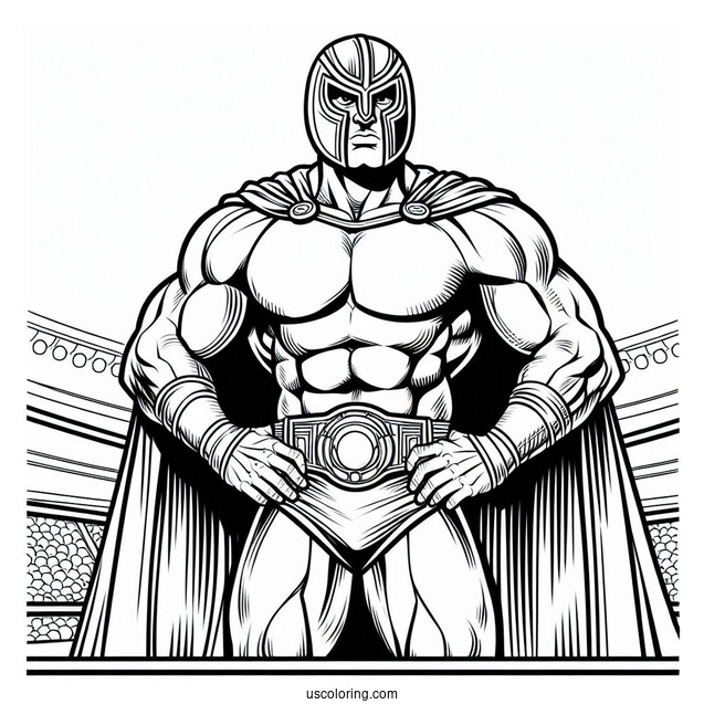 Hulk Coloring Page With Helmet Fighting In A Stadium