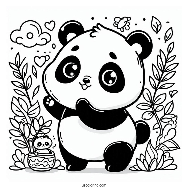 Po The Panda Coloring Page Foe Kids
