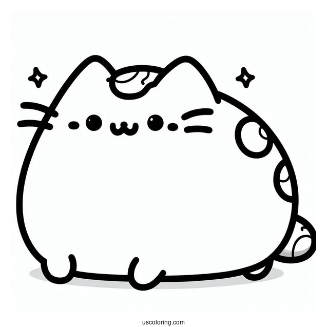 Cute Pusheen Bulbasaur To Color