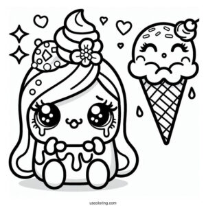 Ice Cream Dream Shopkins Crying For Coloring