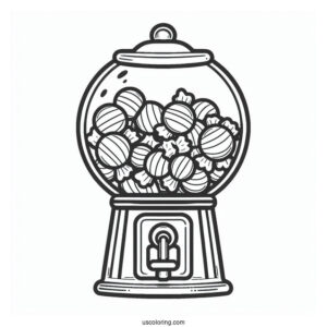 Simple Outline Of a Gum-ball Machine