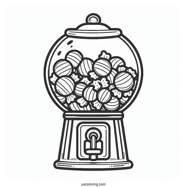 Simple Outline Of a Gum-ball Machine