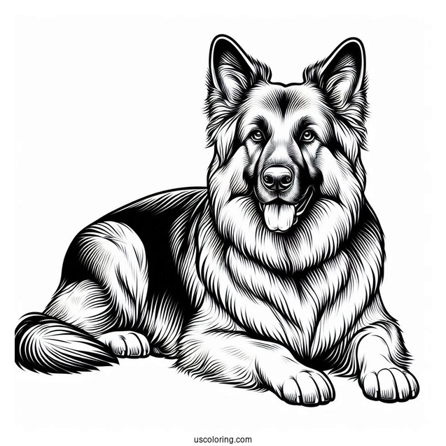 Big German Shepherd Dog