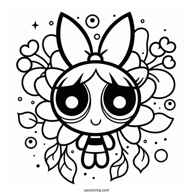 Blossom Coloring Page For Kids