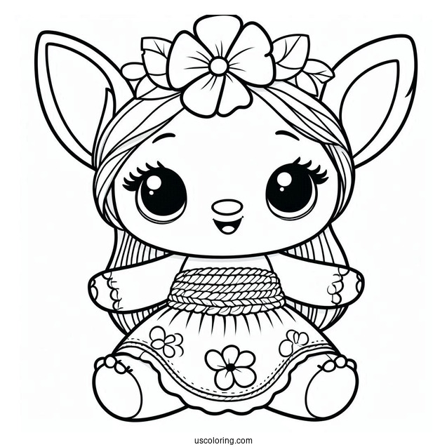 Scrump Rag Doll Coloring Page