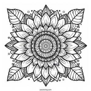 Mandala Coloring Sheet For Adults