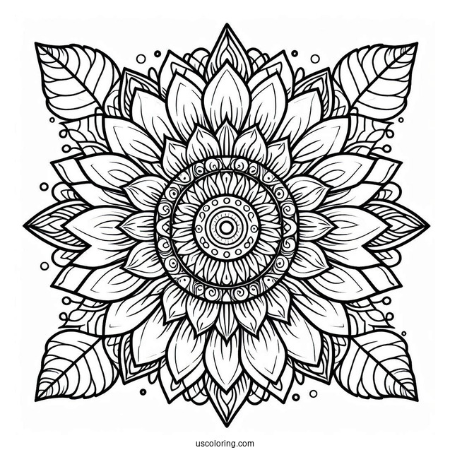 Mandala Coloring Sheet For Adults