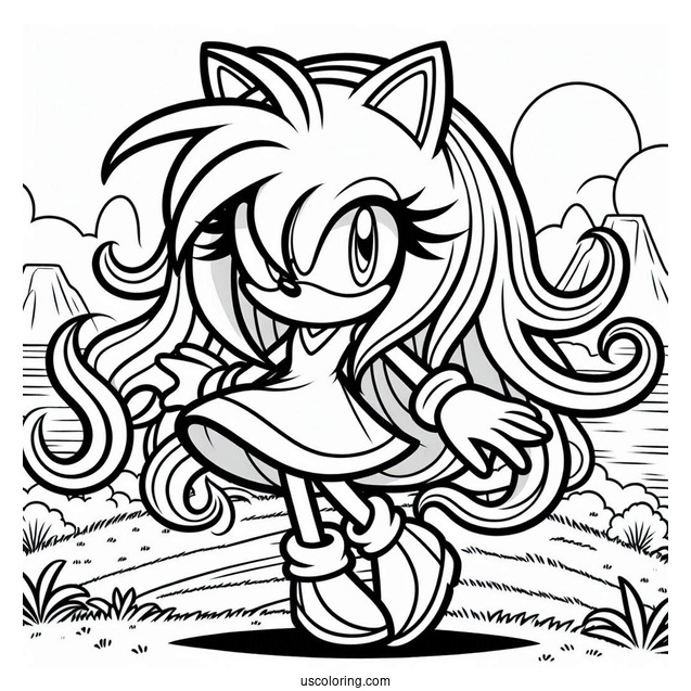 Amy Rose In Green Hill