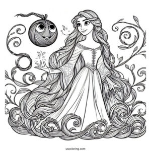 Mother Gothel Coloring Picture